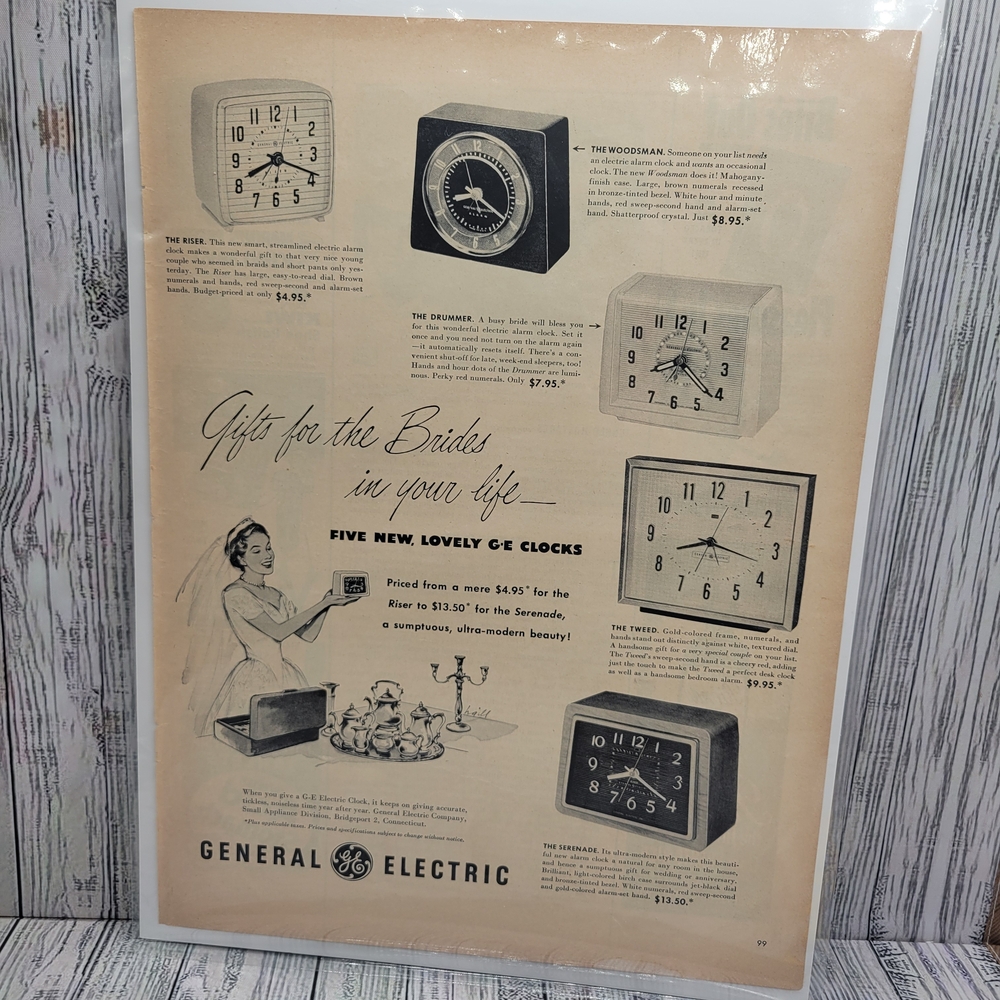 General Electric 1952 Clock Add